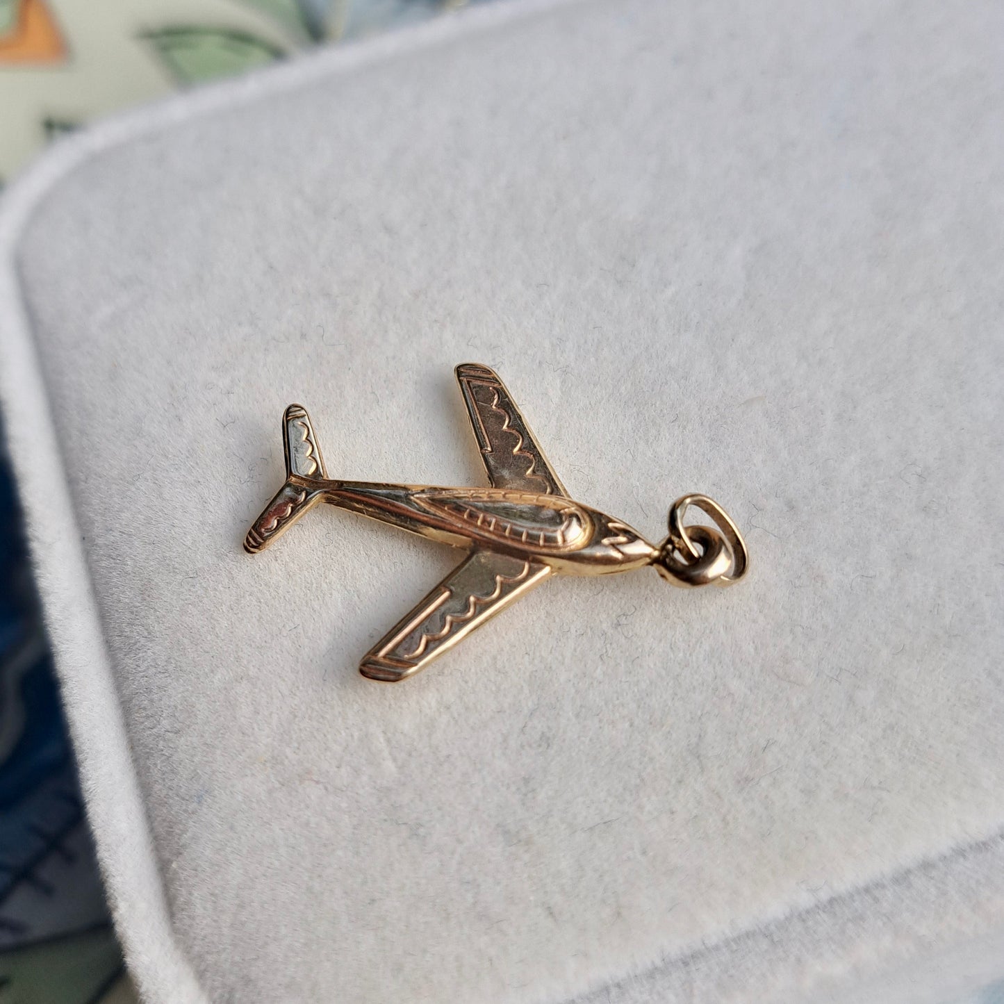 9ct Gold Aeroplane Charm