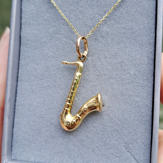 9ct Gold Saxophone Charm
