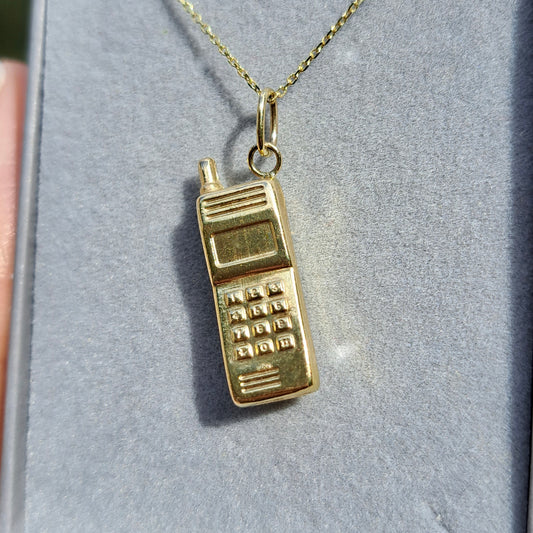 9ct Gold Mobile Phone Charm / Pendant