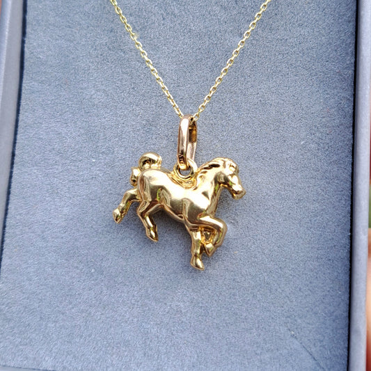 9ct Gold Horse Charm