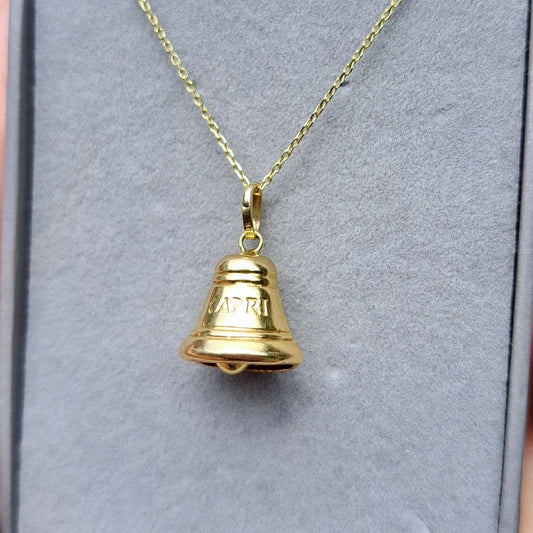 9ct Gold "CAPRI" Italy Ringing Bell Charm