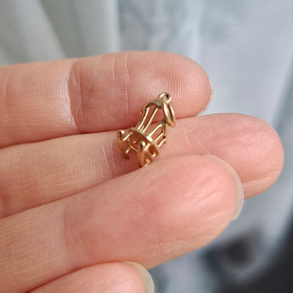 Solid 9ct Yellow Gold Rocking Chair Charm