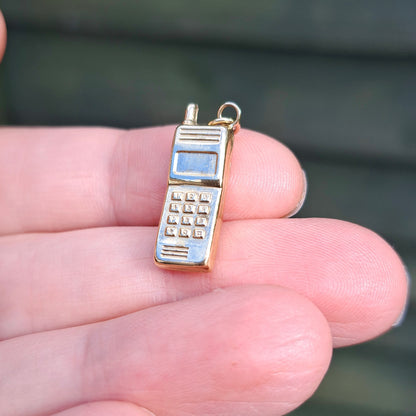 9ct Gold Mobile Phone Charm / Pendant
