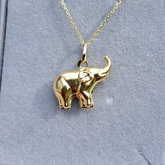 9ct Gold Elephant Charm