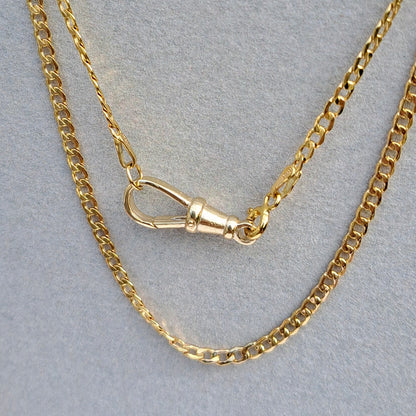 9ct yellow gold albert chain clasp